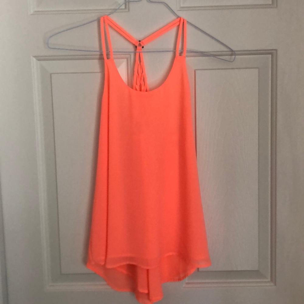 Bright peach tank